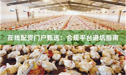 在线配资门户甄选:合规平台避坑指南